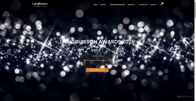 Security scan screenshot of https://laingbuissonevents.com