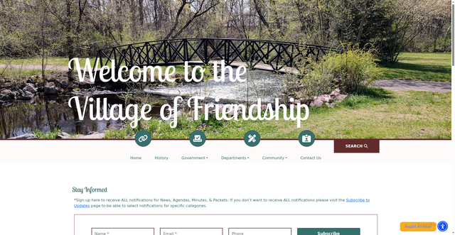 Security scan screenshot of https://friendshipwi.gov/