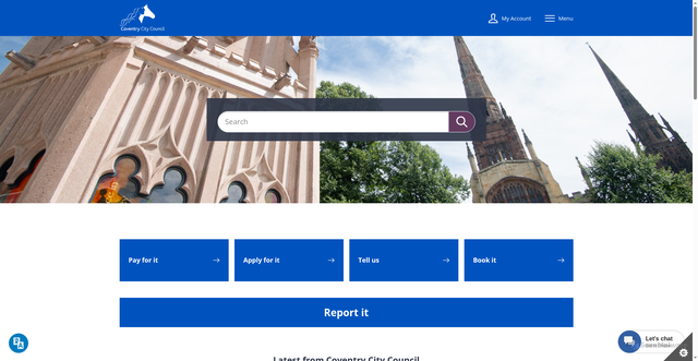 Security scan screenshot of http://www.coventry.gov.uk