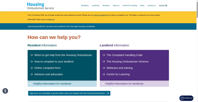 Security scan screenshot of https://www.housing-ombudsman.org.uk/