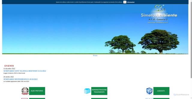 Security scan screenshot of https://www.simetoambiente.it/