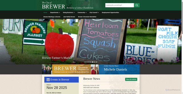 Security scan screenshot of https://brewermaine.gov/