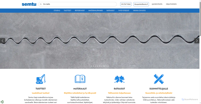 Security scan screenshot of https://semtu.fi