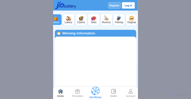 Security scan screenshot of https://www.jiolotterydga.com/
