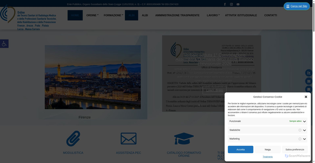 Security scan screenshot of https://www.tsrmfirenze.org/