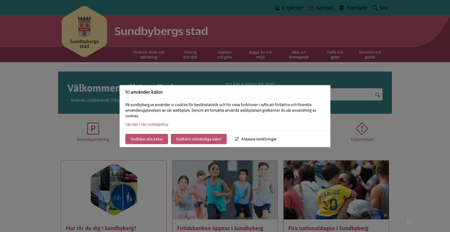 Security scan screenshot of http://www.sundbyberg.se