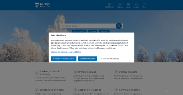 Security scan screenshot of https://www.mullsjo.se/