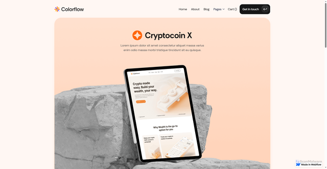 Security scan screenshot of https://dcastdigital.david-castillo-0326.workers.dev/portfolio-pages/portfolio/cryptocoin-x