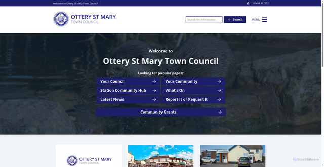 Security scan screenshot of http://www.otterystmary-tc.gov.uk