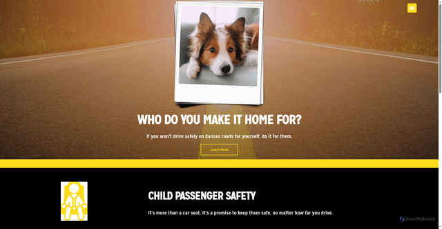 Security scan screenshot of https://kansasdrivetozero.gov/