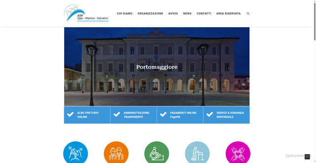 Security scan screenshot of https://www.aspems.it/