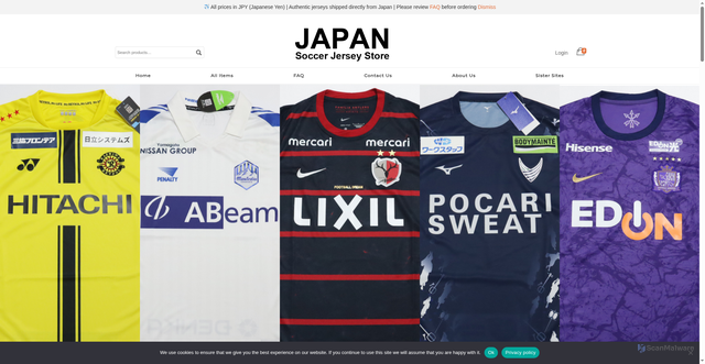 Security scan screenshot of https://japansoccer-jersey.com/