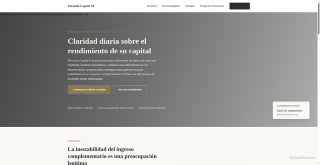 Security scan screenshot of https://www.formulacapitalai.com/