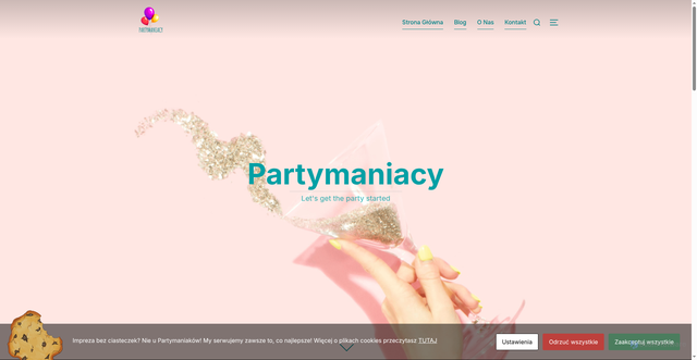 Security scan screenshot of https://partymaniacy.pl