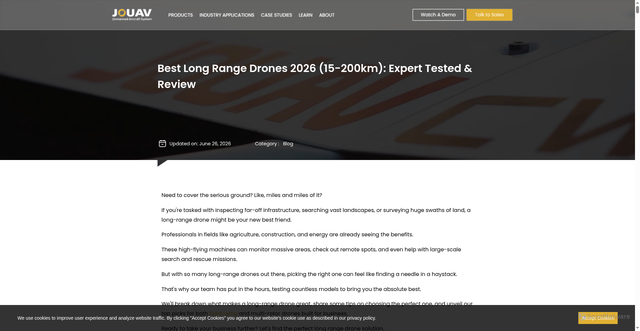 Security scan screenshot of https://www.jouav.com/blog/long-range-drone.html