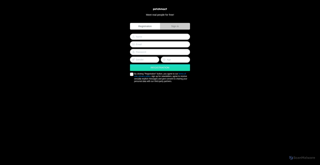 Security scan screenshot of https://patchmeet.com