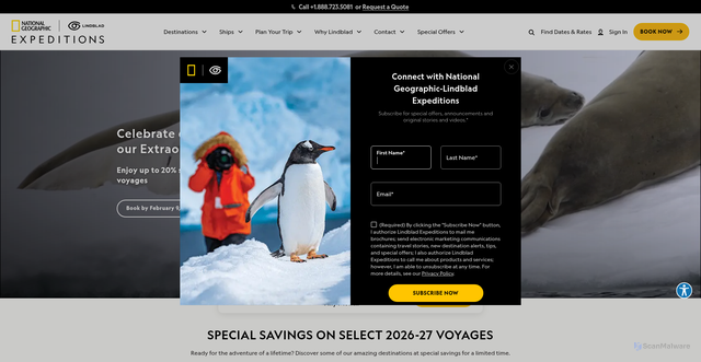 Security scan screenshot of https://expeditions.com
