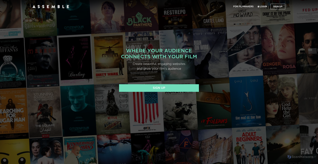 Security scan screenshot of https://assemble.film