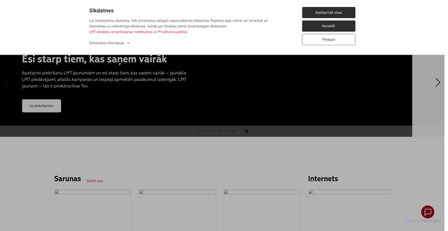 Security scan screenshot of https://www.lmt.lv
