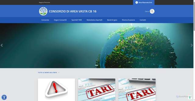 Security scan screenshot of https://www.consorziobacino16.it