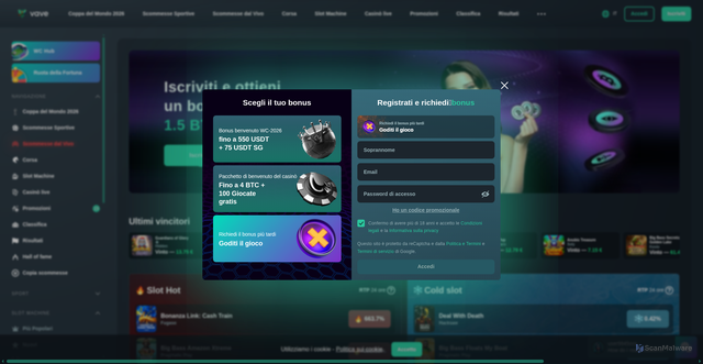 Security scan screenshot of https://gioca-highflybet.com/go/
