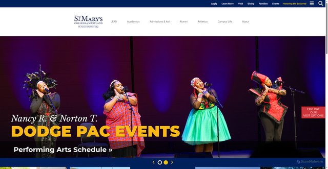 Security scan screenshot of https://www.smcm.edu/