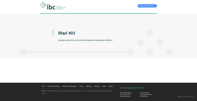 Security scan screenshot of https://odr.net.pl