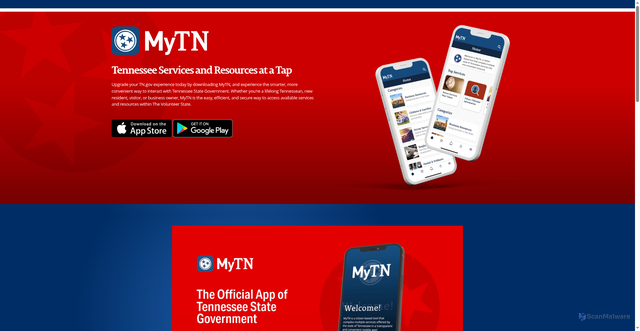 Security scan screenshot of http://mytn.gov/