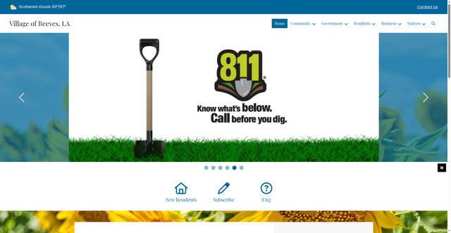 Security scan screenshot of https://reevesla.gov/