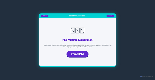 Security scan screenshot of https://latihan-volume-9mc1ze6fyy.edgeone.app/