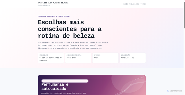 Security scan screenshot of https://bempleno.online/index.html