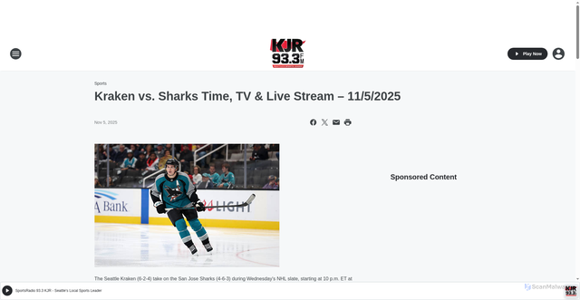 Security scan screenshot of https://933kjr.iheart.com/content/2025-11-05-kraken-vs-sharks-time-tv-live-stream-1152025/