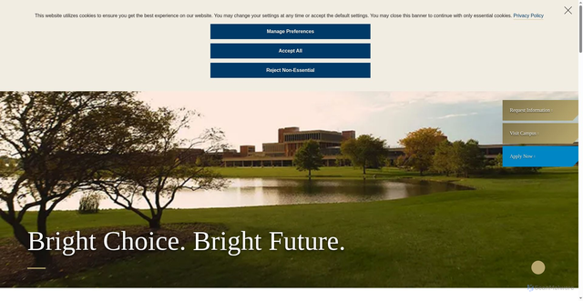 Security scan screenshot of https://elgin.edu