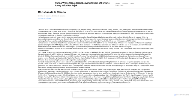 Security scan screenshot of https://portcerealistahugo-u0ssdu7xjg.edgeone.app/14267-christian-de-la-campa.html