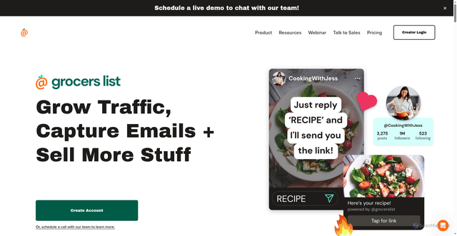 Security scan screenshot of https://grocerslist.com