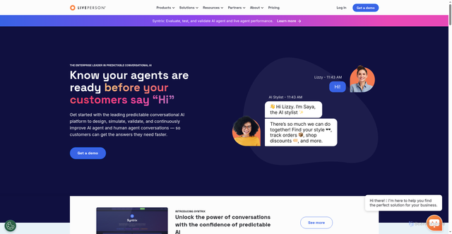 Security scan screenshot of https://cobrowse.liveperson.net