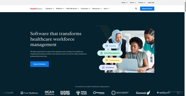Security scan screenshot of https://www.healthstream.com