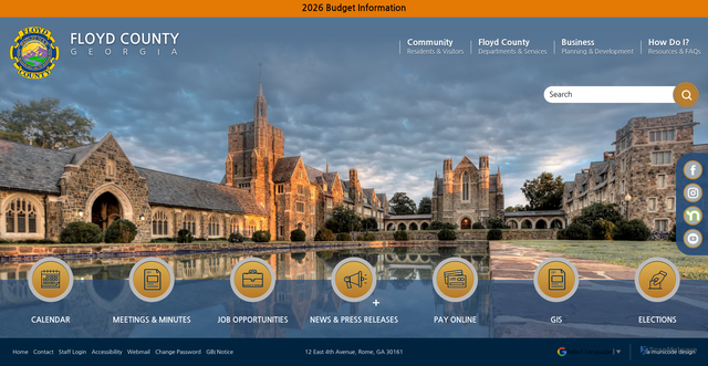 Security scan screenshot of https://www.floydcountyga.gov/