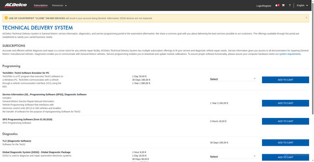 Security scan screenshot of https://acdelcotds.com