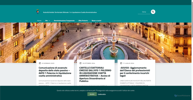 Security scan screenshot of https://www.atoidrico1palermo.it/
