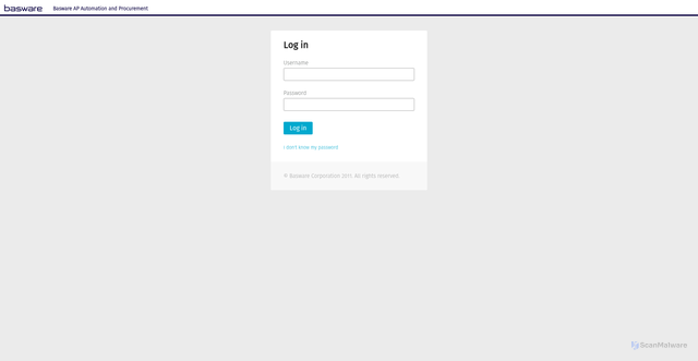 Security scan screenshot of cort.p2p.basware.com