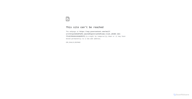Security scan screenshot of https://ecp.yusercontent.com/mail?url=https%3A%2F%2Fm.amex%2Fopentrack%3Fcomm_track_id%3Dr_b2n-77c31783101131963F37I_1_x