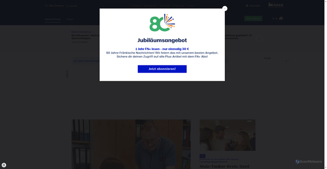 Security scan screenshot of https://fnweb.de