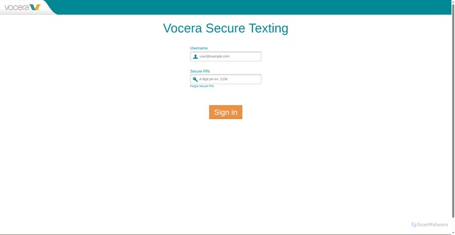 Security scan screenshot of https://vst-web.vocera.com