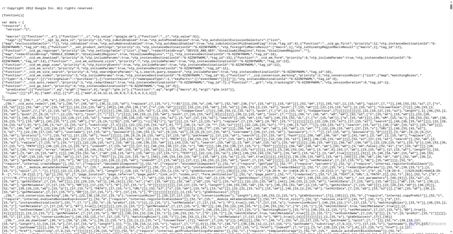 Security scan screenshot of https://www.googletagmanager.com/gtag/js?id=G-XZZNFPW0ML