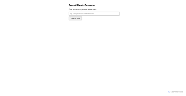 Security scan screenshot of https://ai-music-generator-sob1e1kq4k.edgeone.app/