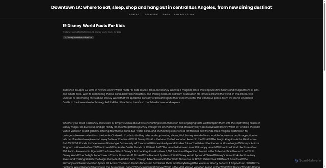 Security scan screenshot of https://ruangcreativehouse-dpo742oc6c29.edgeone.app/19-disney-world-facts-for-kids.html
