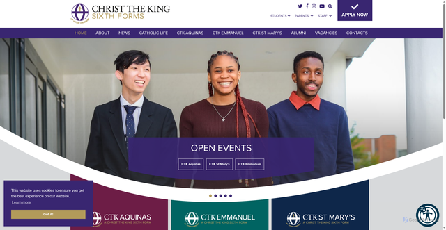 Security scan screenshot of https://www.ctk.ac.uk/
