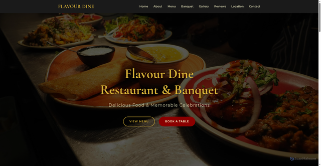 Security scan screenshot of https://flavourdinerestaurant-9td3y2vwpp.edgeone.app/