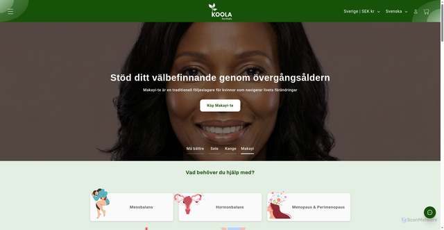 Security scan screenshot of https://koolaherbals.se